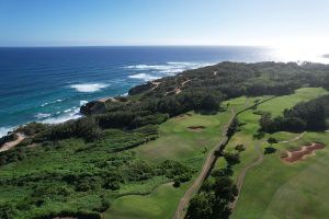 Poipu Bay 17th Ocean Aerial